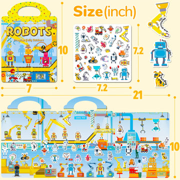 Creativetrees jelly sticker book travel use supports screen-free activity during journeys