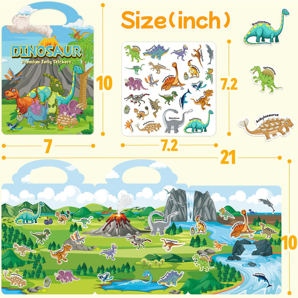 CreativTrees washable jelly stickers easy to clean after play