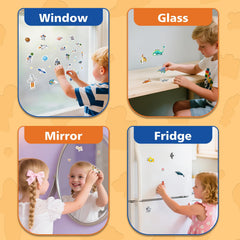 CreativTrees waterproof jelly stickers for windows and bottles