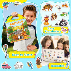 Sturdy built-in storage compartment in CREATIVETREES sticker book for easy organization