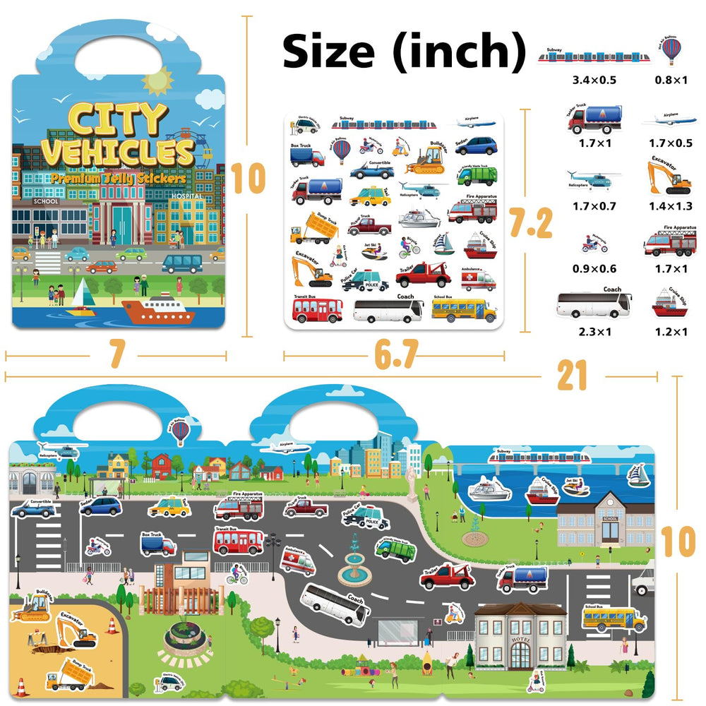 Creativetrees sticker book animals: soft silicone stickers for durable, easy-clean play.