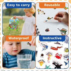 Creativetrees sticker book dinosaurs: durable jelly stickers that cling without residue.