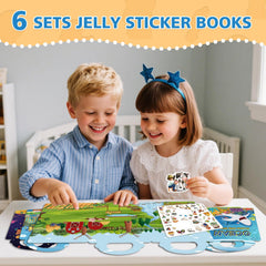 Creativetrees sticker book ocean: vibrant sea creatures for tactile, reusable exploration.