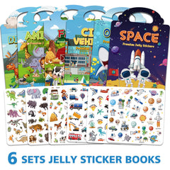 Creativetrees sticker book waterproof-washable: rinse and reuse with ease on smooth surfaces.