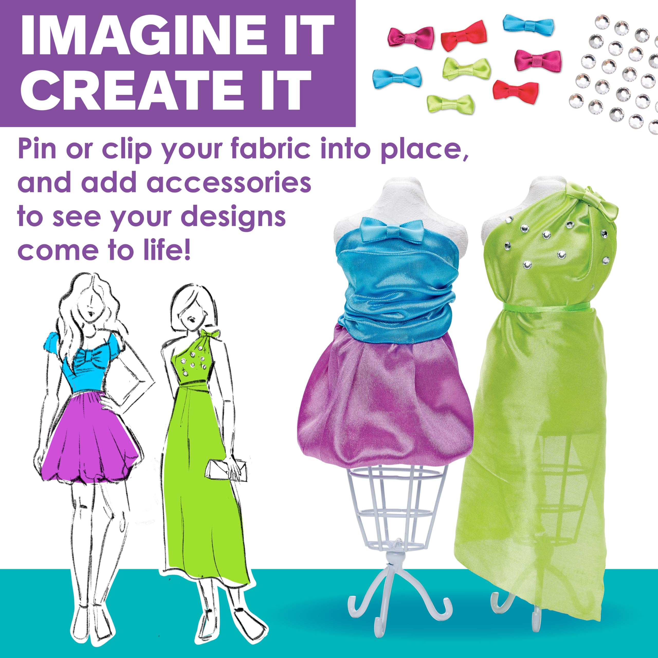 Creativity for Kids Design by You Fashion Studio embellishments spark sparkling accents to elevate designs.