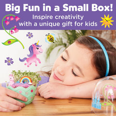 Creativity for Kids mini garden chia seeds sprout for quick growth.