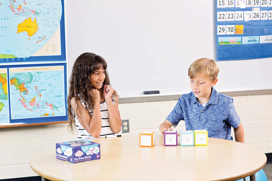 Mind Sparks blocks in Lime Teal Orange Purple for drawing and learning games