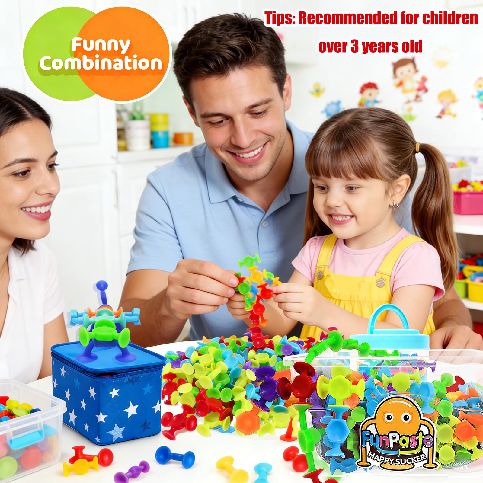 CreateView sorting stacking toys set promotes color and shape exploration during play.