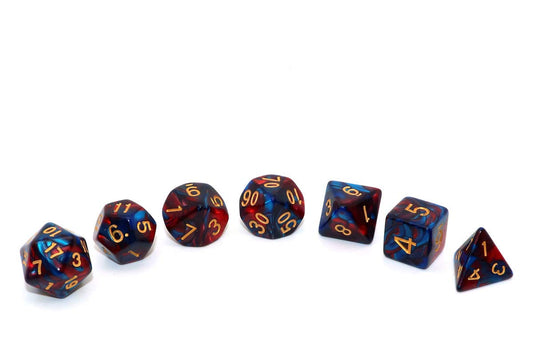 CREEBUY close-up on red-blue dice surface shows bold numbers for easy readability.