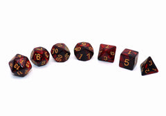 CREEBUY DND Dice Set with dice pouch for easy transport and storage.