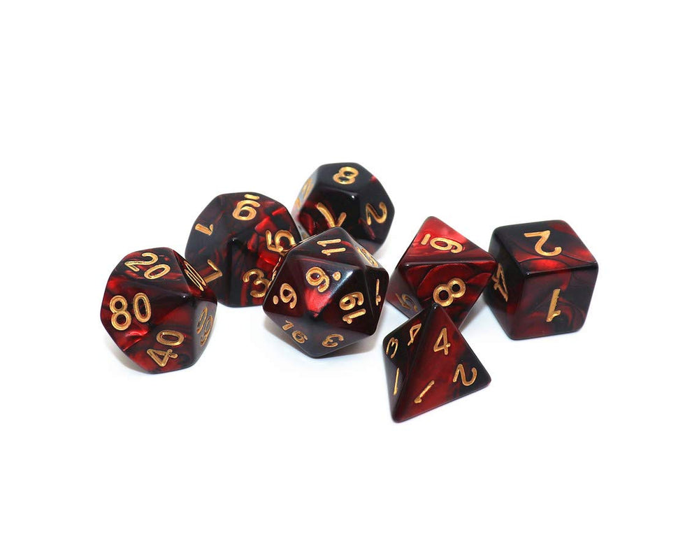 CREEBUY DND Dice Set gold-numbered dice enhances quick readability during sessions.