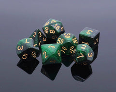 CREEBUY D10 glitter dice with golden numbers, crisp readability during gameplay