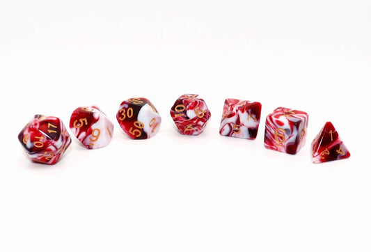 CREEBUY D20 die in red-white dual color with crisp numerals