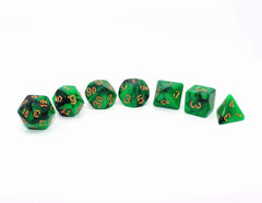 CREEBUY golden numbers on dice face improve quick readability