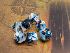 CREEBUY teal and white D&D D6 dice designed for fast, accurate checks.