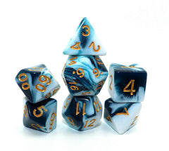 CREEBUY teal and white D&D D8 dice with rich color and legible numerals.