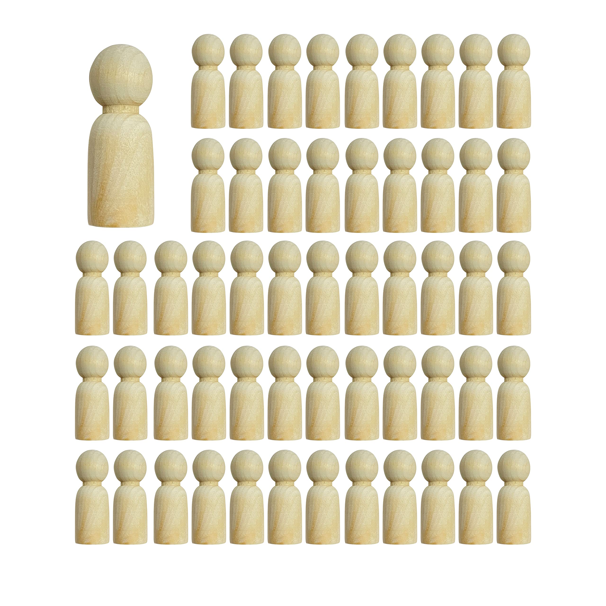 Cregugua peg dolls—unfinished wood figures for painting and imaginative play