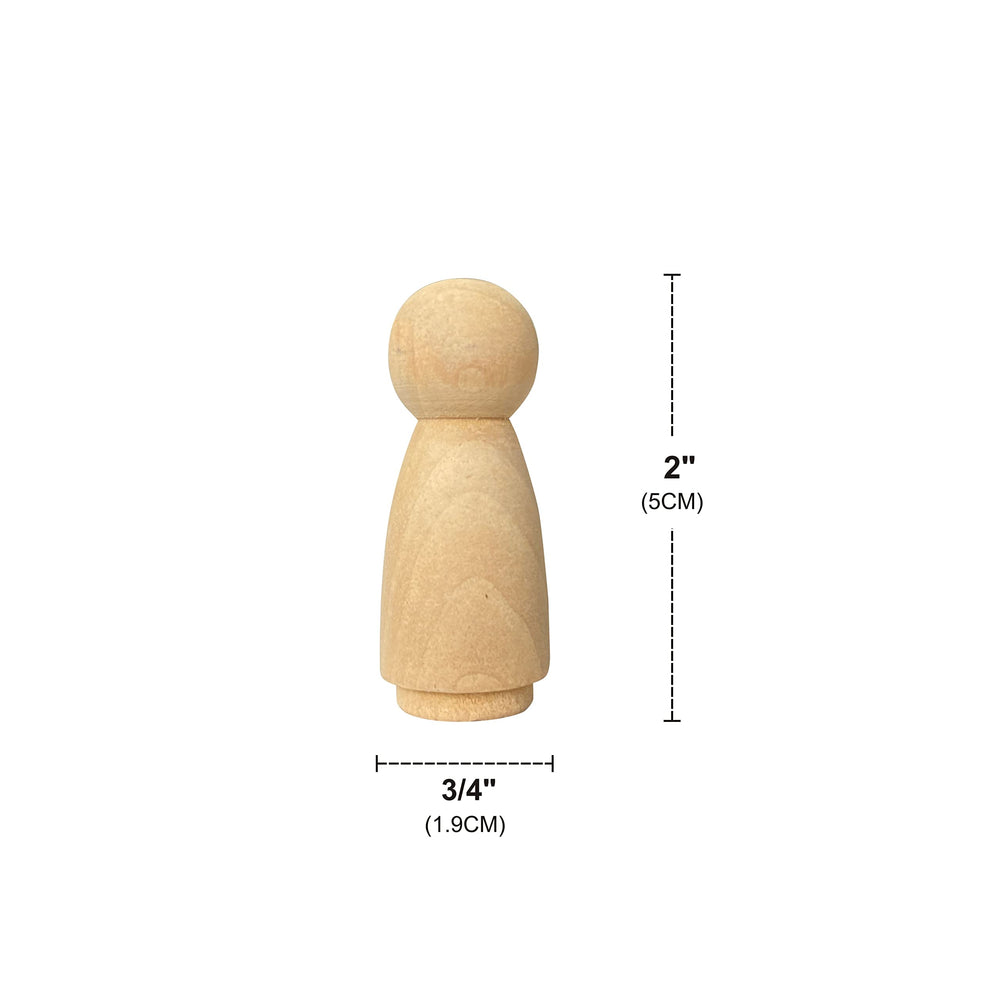 Cregugua sanded smooth wood dolls for child-friendly handling and safe DIY projects