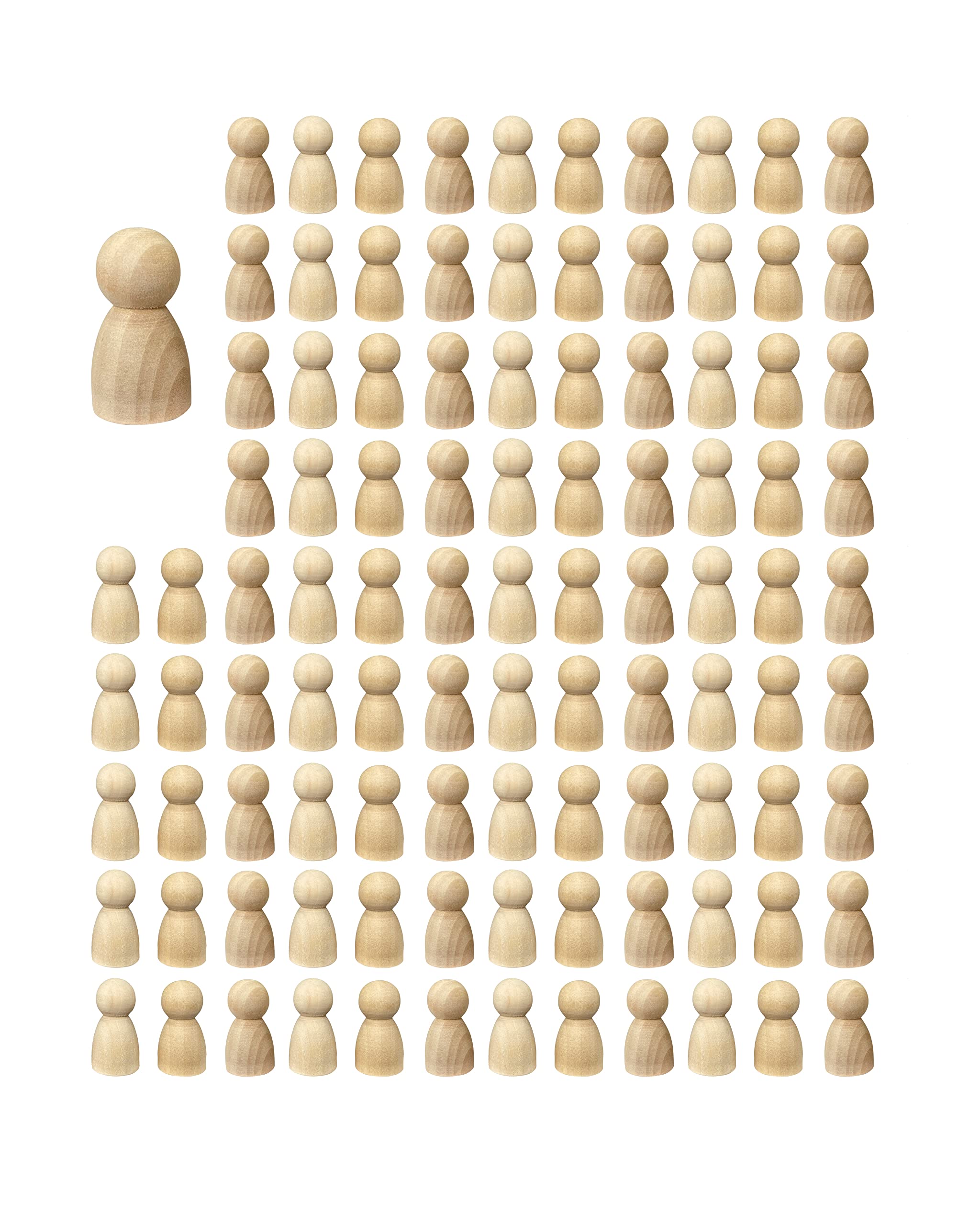 Cregugua wood peg dolls blank figures ready for painting and imaginative play.