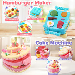 Crelloci 4-in-1 ice cream maker creates colorful pretend treats.