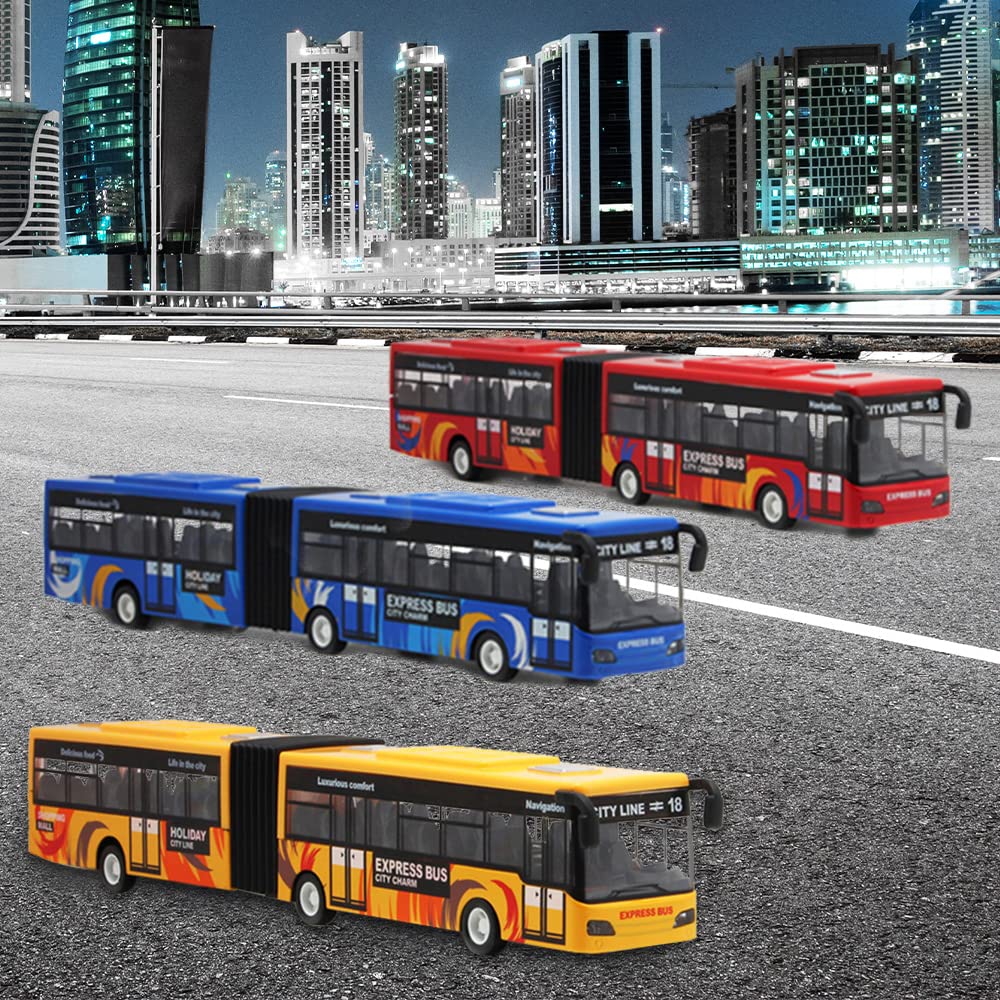 Crelloci City Bus Toy available in three colors for choice