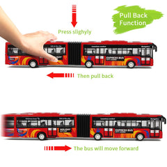 Crelloci City Bus Toy die-cast body with smooth edges for safety