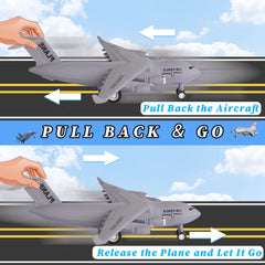 Crelloci pull-back jet toy green inspires adventure