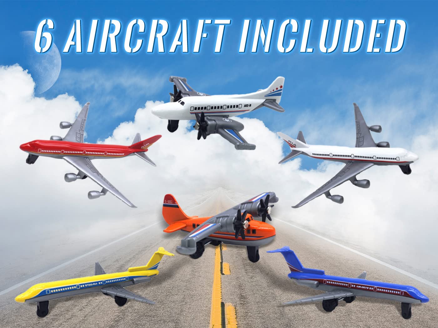 Crelloci durable aircraft with metal and plastic build