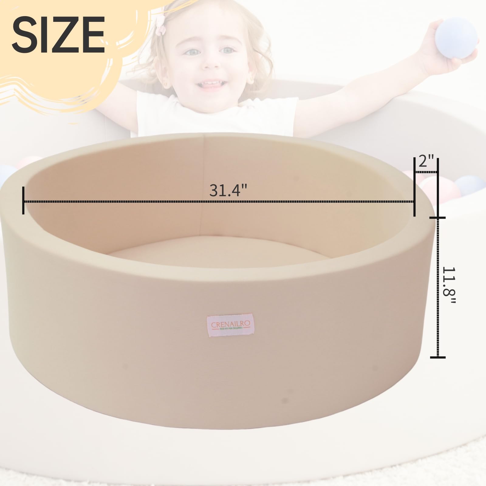 Crenailro easy-set ball pit provides quick indoor setup for busy families.