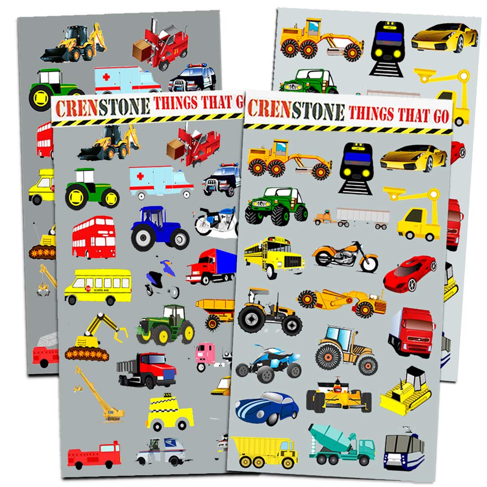 Crenstone bright vehicle designs provide engaging play and vehicle recognition for toddlers.
