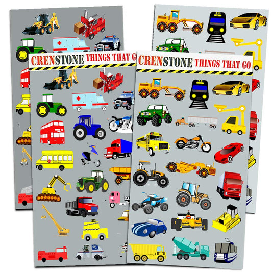 Crenstone bright vehicle designs provide engaging play and vehicle recognition for toddlers.