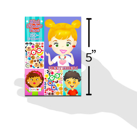 Crenstone Make-a-Face sticker sheets display with 150+ stickers for reusable creative play.