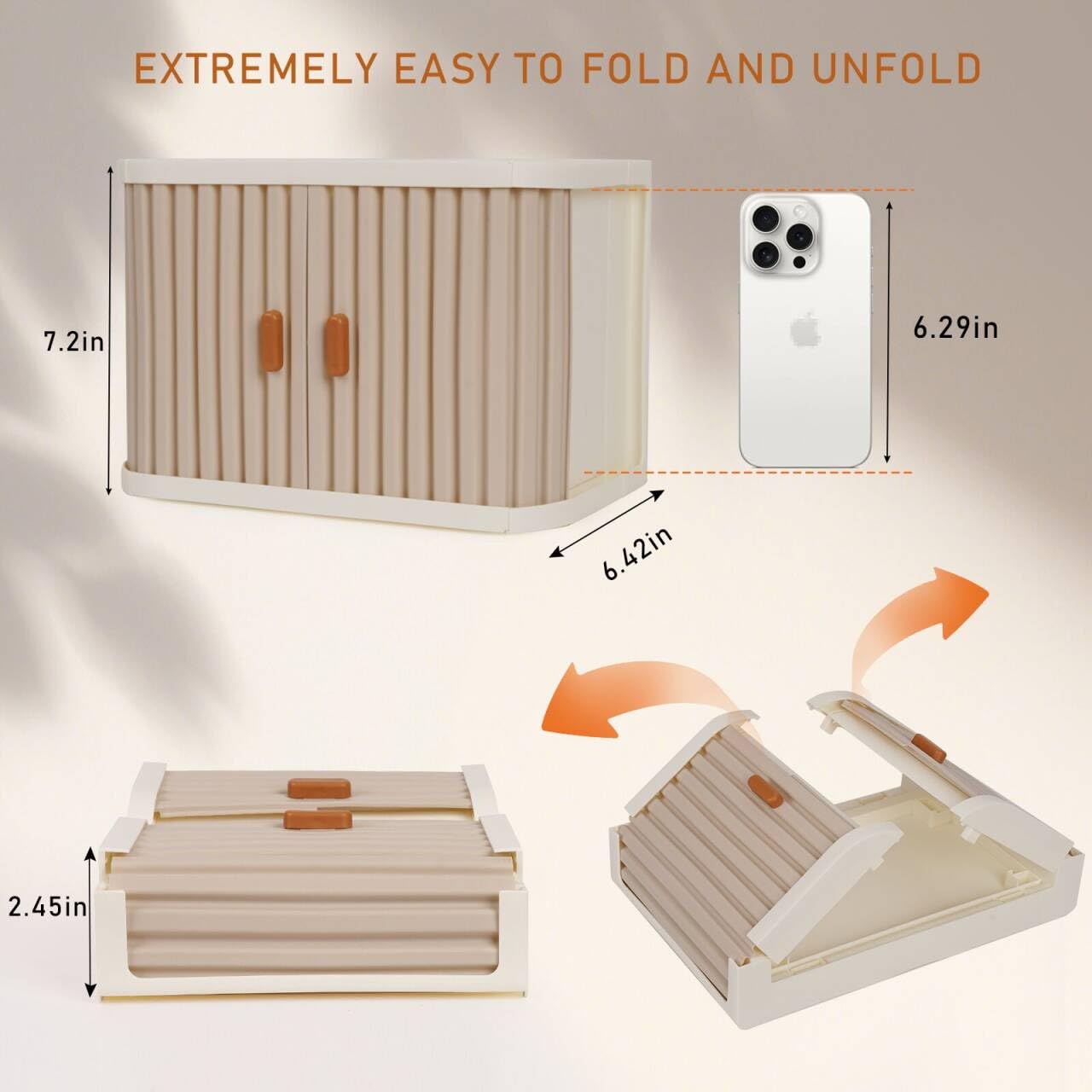 Creproly stackable base grooves enable expanding storage.