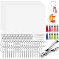 Cridoz 162 Shrinky Sheets Kit contents for DIY projects and crafts