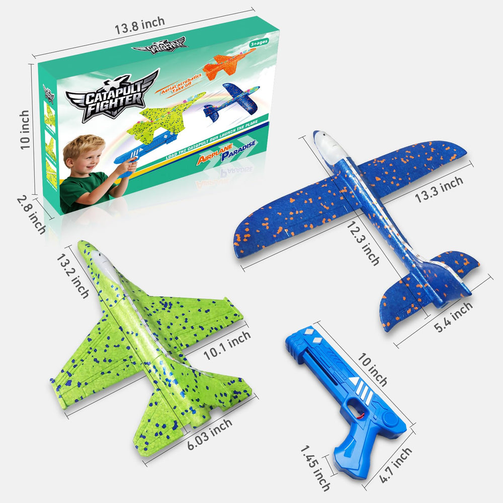 CRILARY outdoor park play featuring two aircraft and glider