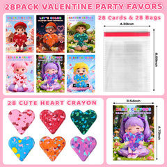 CRIOLPO heart-shaped crayons in vibrant colors