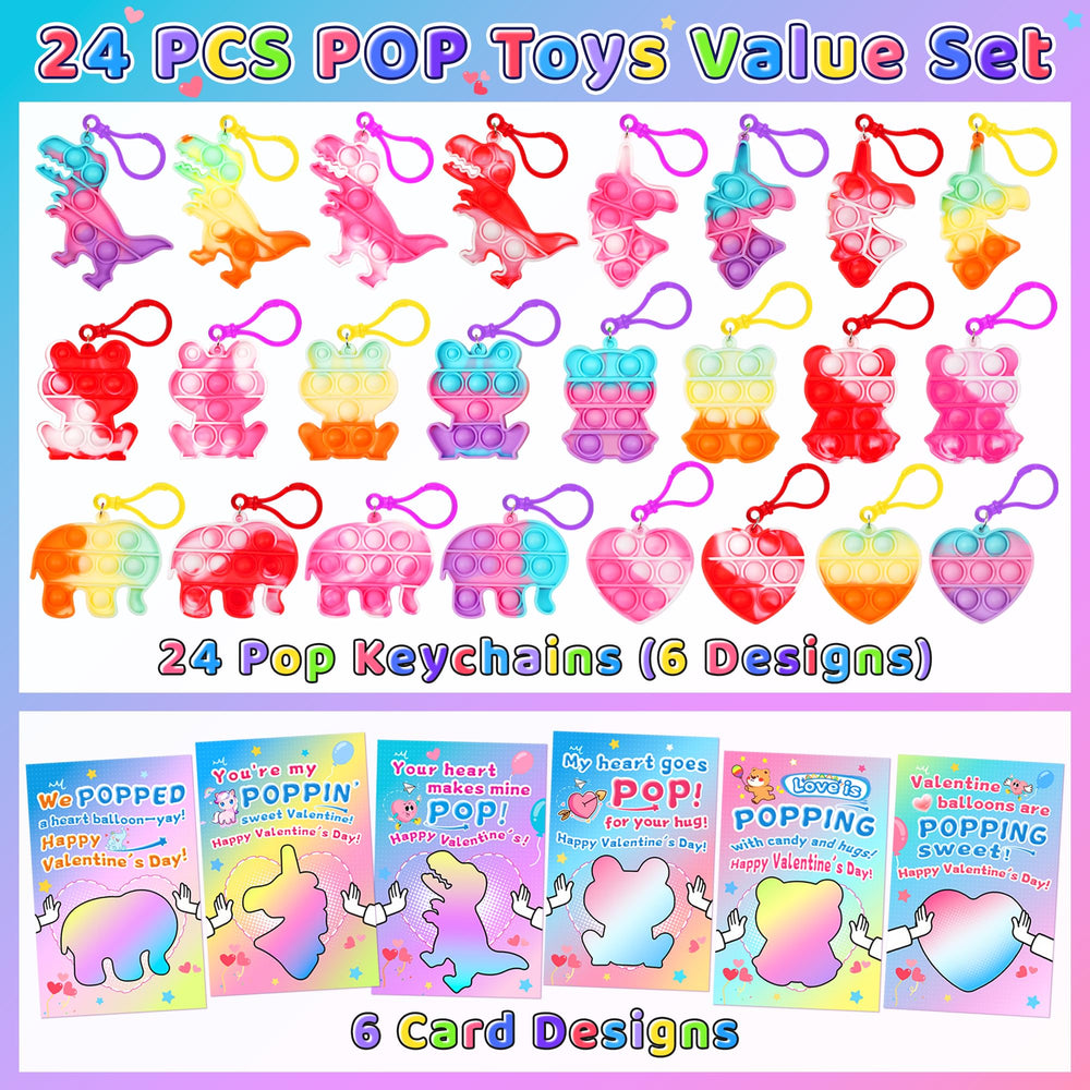 CRIOLPO valentines cards 24-count set to share with classmates