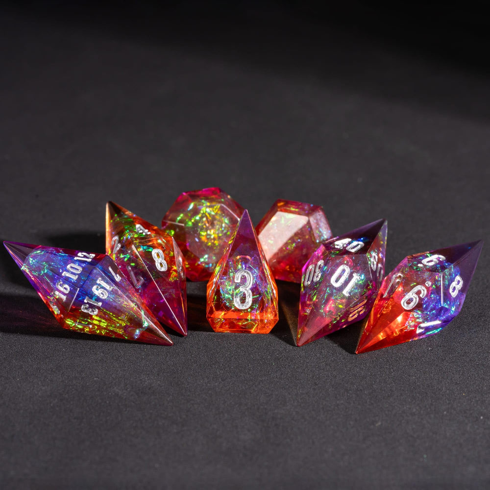 CRITALLIC DND dice set eco-friendly resin built to last through campaigns