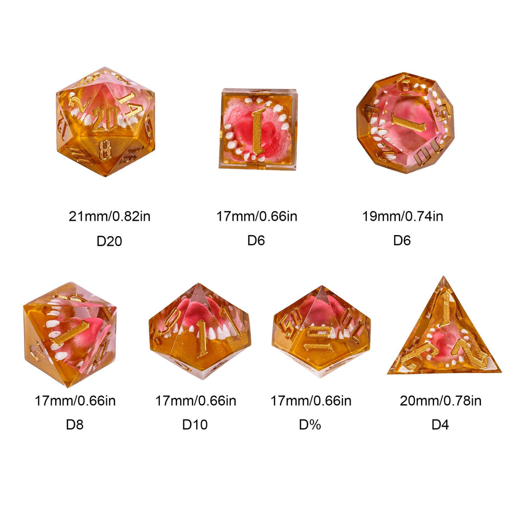 CRITALLIC PathFinder RPG dice compatible for versatile gaming adventures.