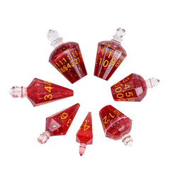 CRITALLIC red bottle dice are ideal for gifting and collection.