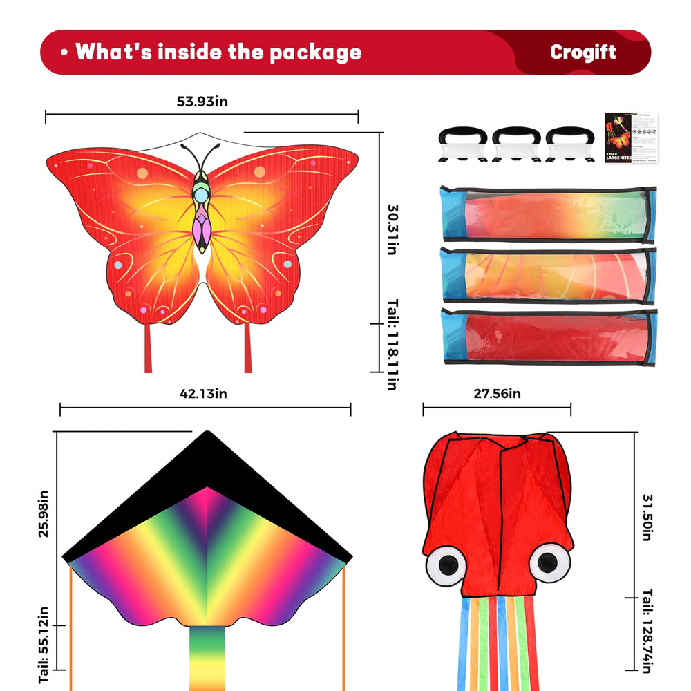 Crogift colorful tail detail adds visual appeal during flight.