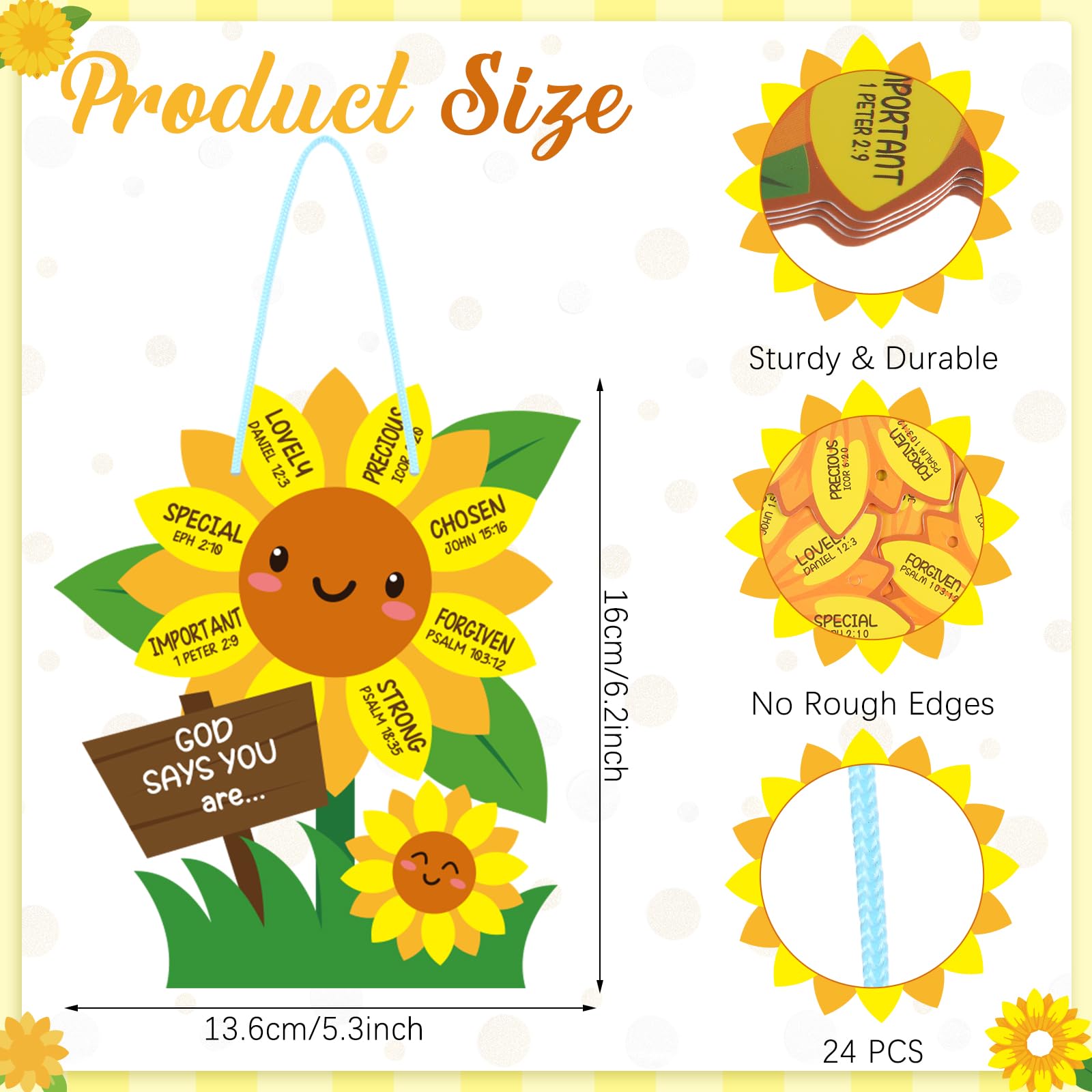CroBlissful Sunflower Craft Kit in progress showing kids assembling the petals.
