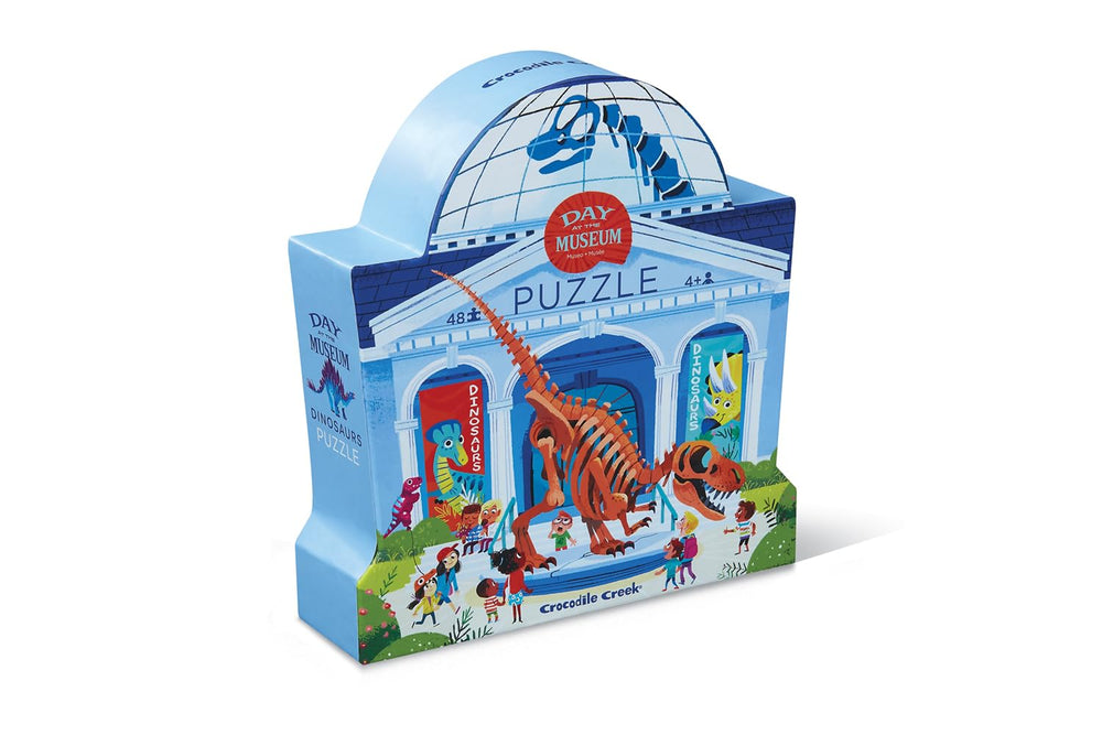 Crocodile Creek above-below dinosaur museum puzzle boosts focus and hand-eye coordination