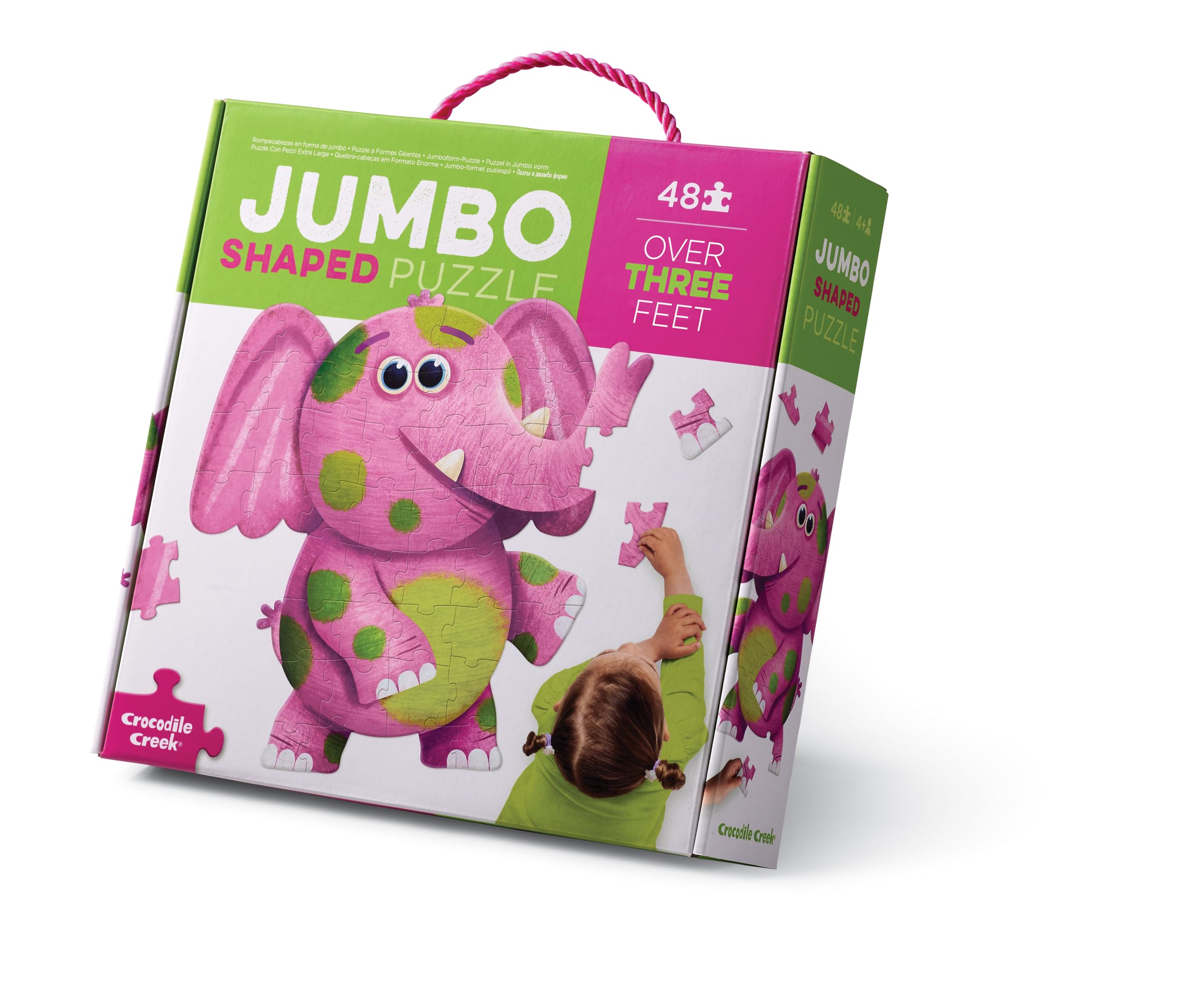 Crocodile Creek Above and Below elephant puzzle box for easy storage