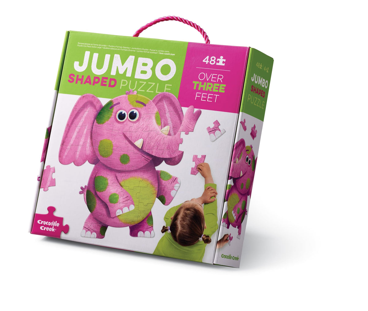 Crocodile Creek Above and Below elephant puzzle box for easy storage