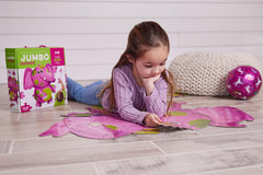 Crocodile Creek elephant puzzle shows large finished size for group building