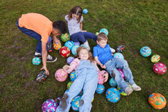Crocodile Creek Colorful design ball adds vibrant playtime for kids 3+.