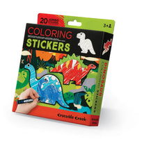 Crocodile Creek dinosaurs stickers, jumbo 6-inch art for kids' creative play.