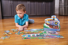 Crocodile Creek puzzle pieces for kids 3-5 support hand-eye coordination.