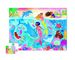 Crocodile Creek Mermaid Dreams puzzle art with vibrant, kid-friendly designs